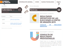 Tablet Screenshot of elecciones.aragon.es