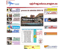 Tablet Screenshot of cpjcfrag.educa.aragon.es