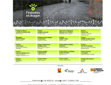 Tablet Screenshot of festivales.aragon.es