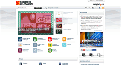 Desktop Screenshot of gobierno.aragon.es