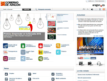 Tablet Screenshot of gobierno.aragon.es