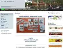 Tablet Screenshot of cpmonzar.educa.aragon.es